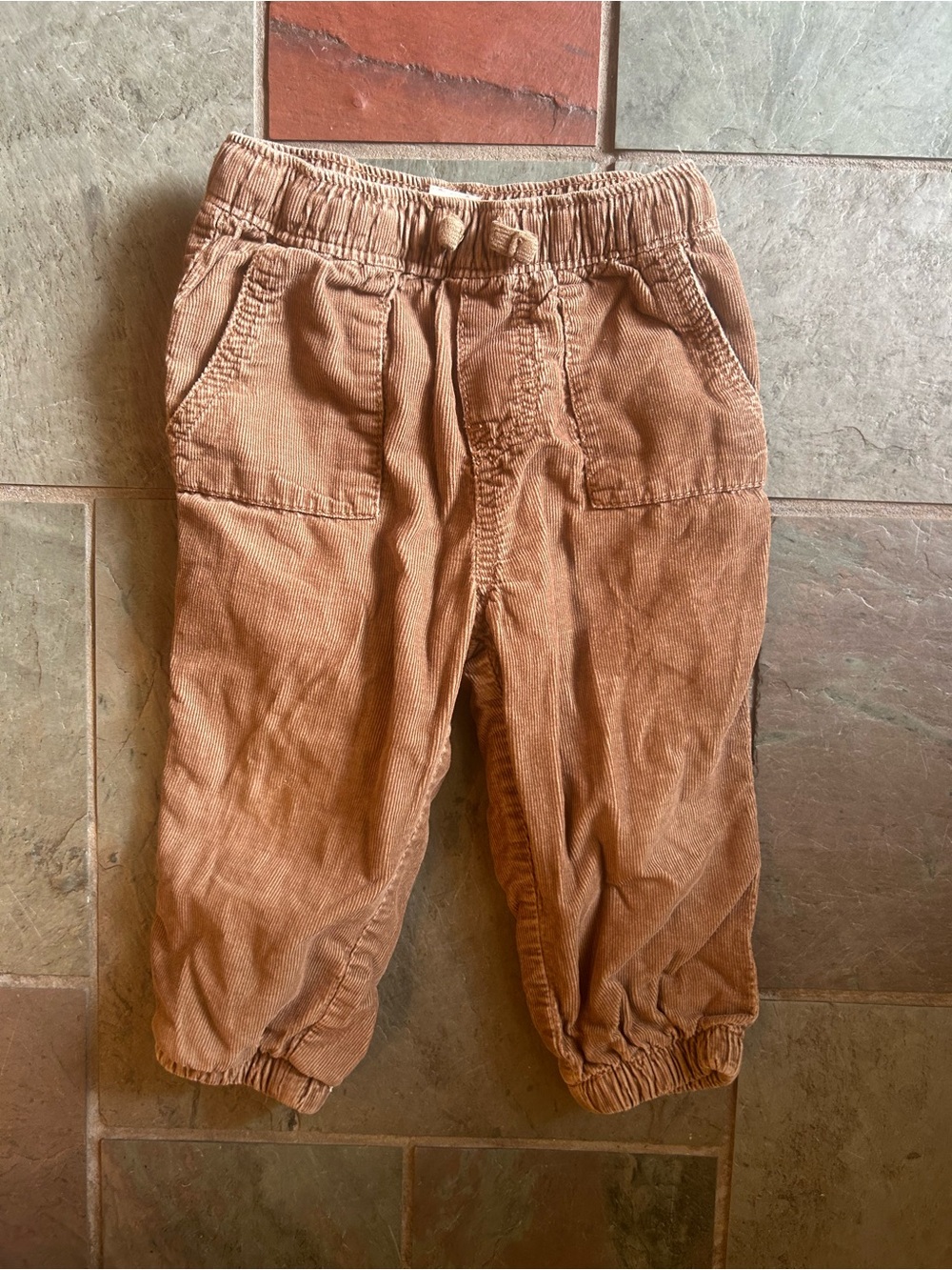 Osh b’gosh  Corduroy Elastic Waist Pants cotton lined  - Brown